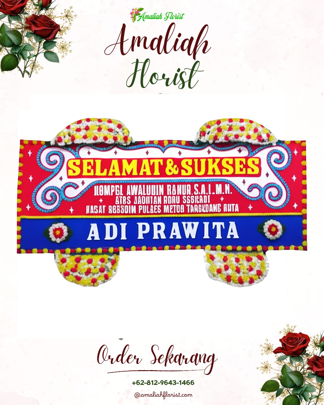 Papan Bunga Ucapan Selamat Padang Timur